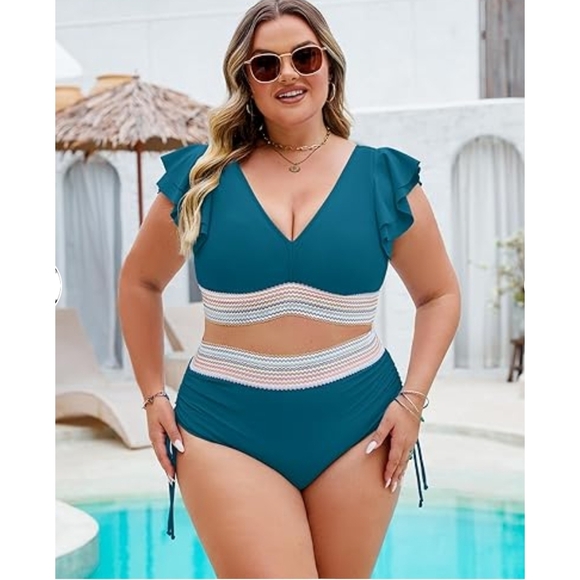 Jolefille Other - Jolefille - XL 2 Piece High Waisted Bikini Set Tummy CoNTROL
